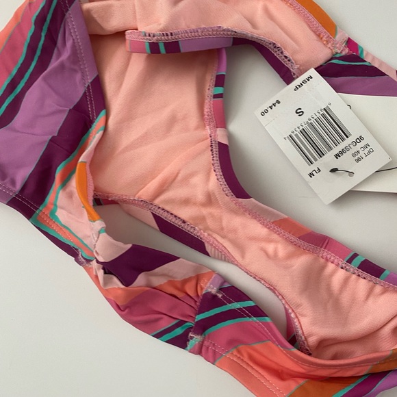 NWT Gibson Latimer Chevron U-Wire Bandeau 2 piece Bikini size small - Picture 5 of 12